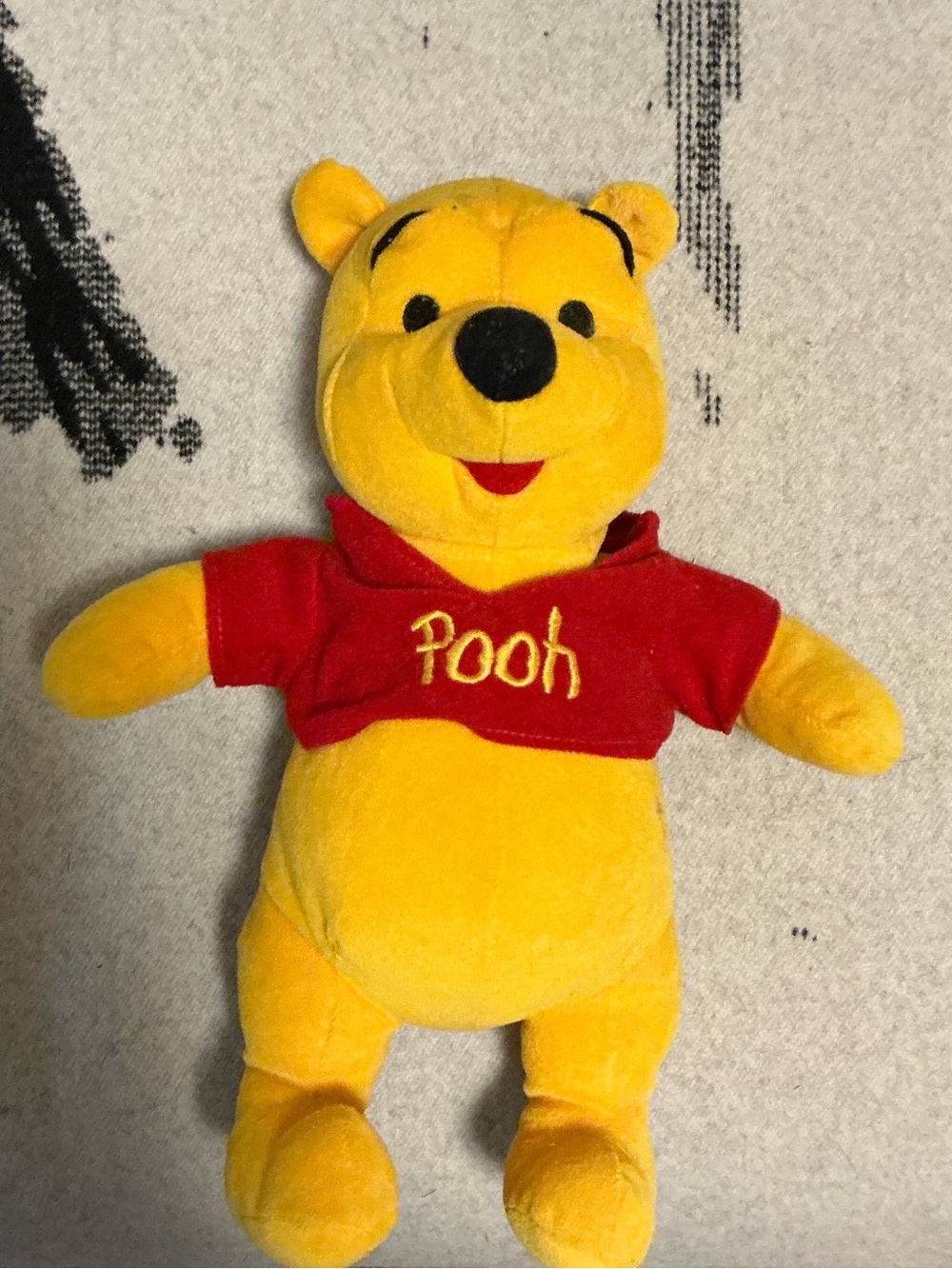 Vintage Mattel Disney 11" Winnie the Pooh Bear Plush by ArcoToys Stuffed Toy EUC